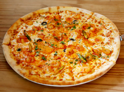 Spicy Seafood Pizza